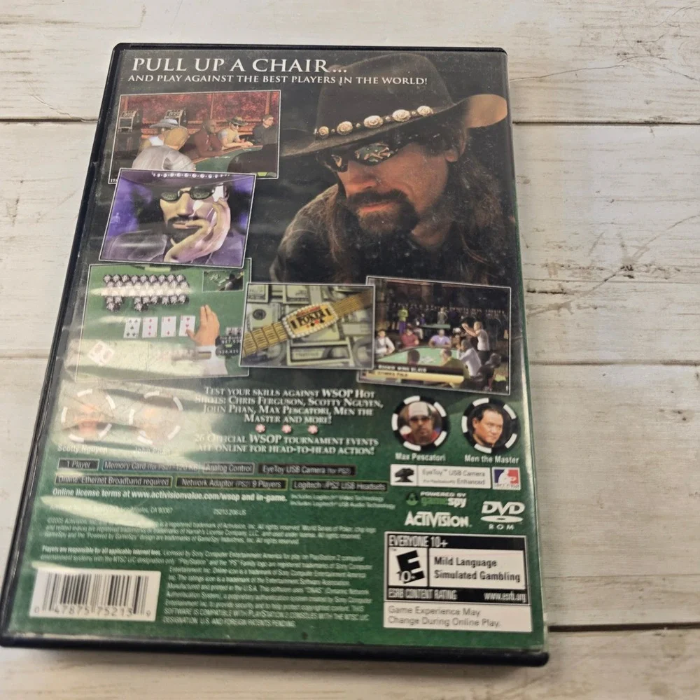 World Series of Poker PlayStation 2 PS2 Game Activision WSOP Official Game CIB